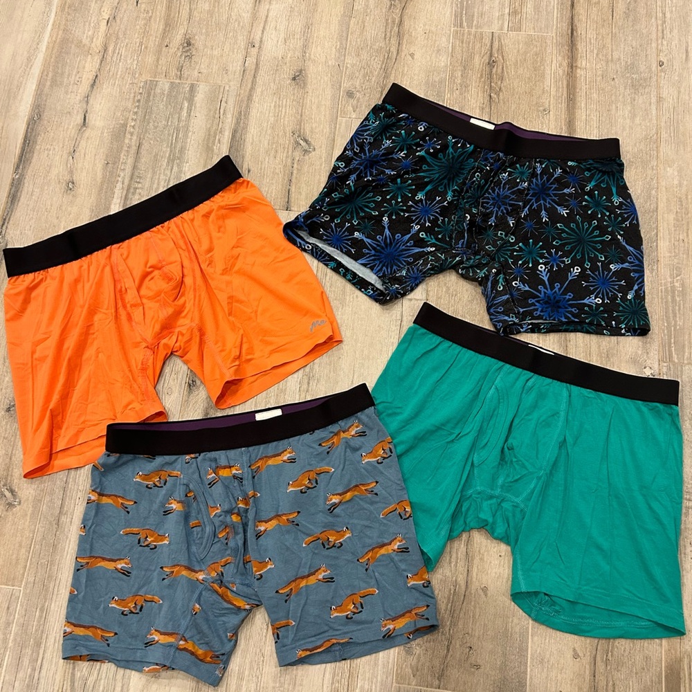 Lot of 4 MeUndies Boxer Briefs, M, Retail $96